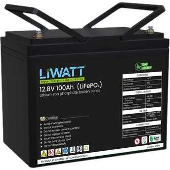 LiWatt 12.8V 100Ah LiFePO4 Battery