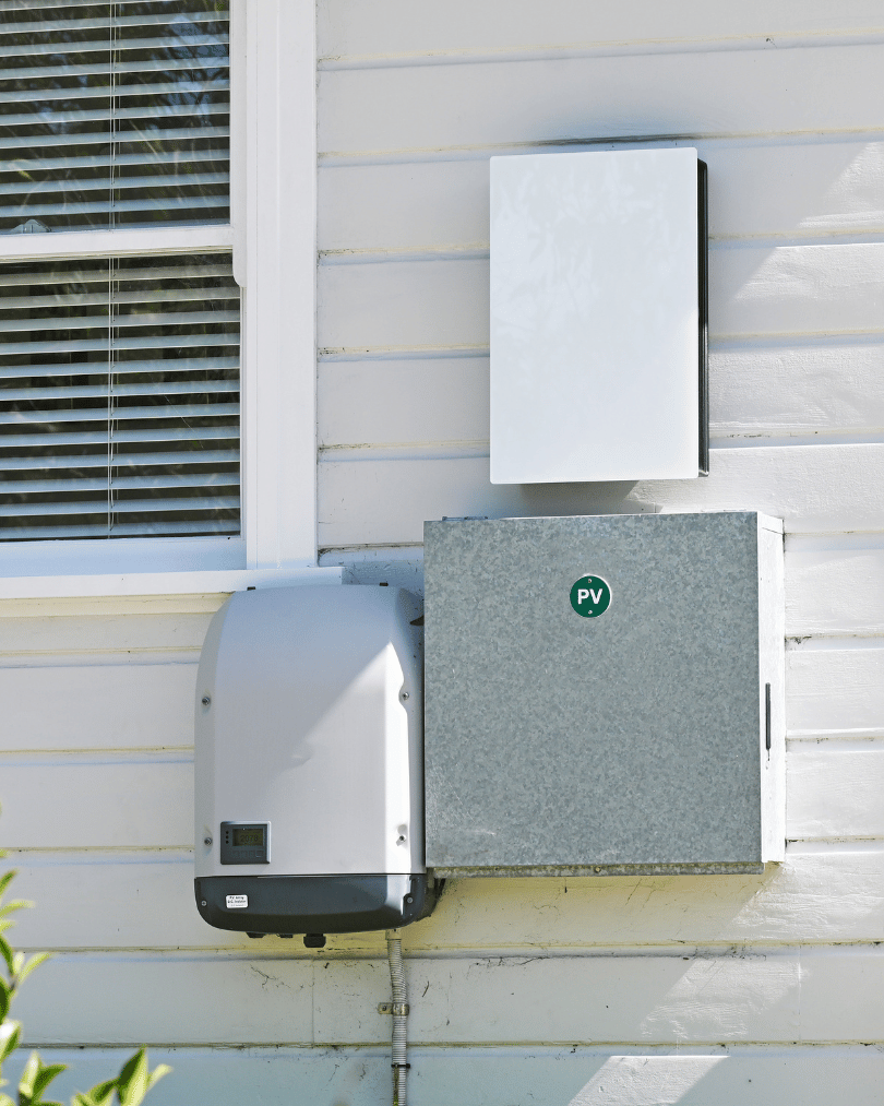 a electrical box on a wall