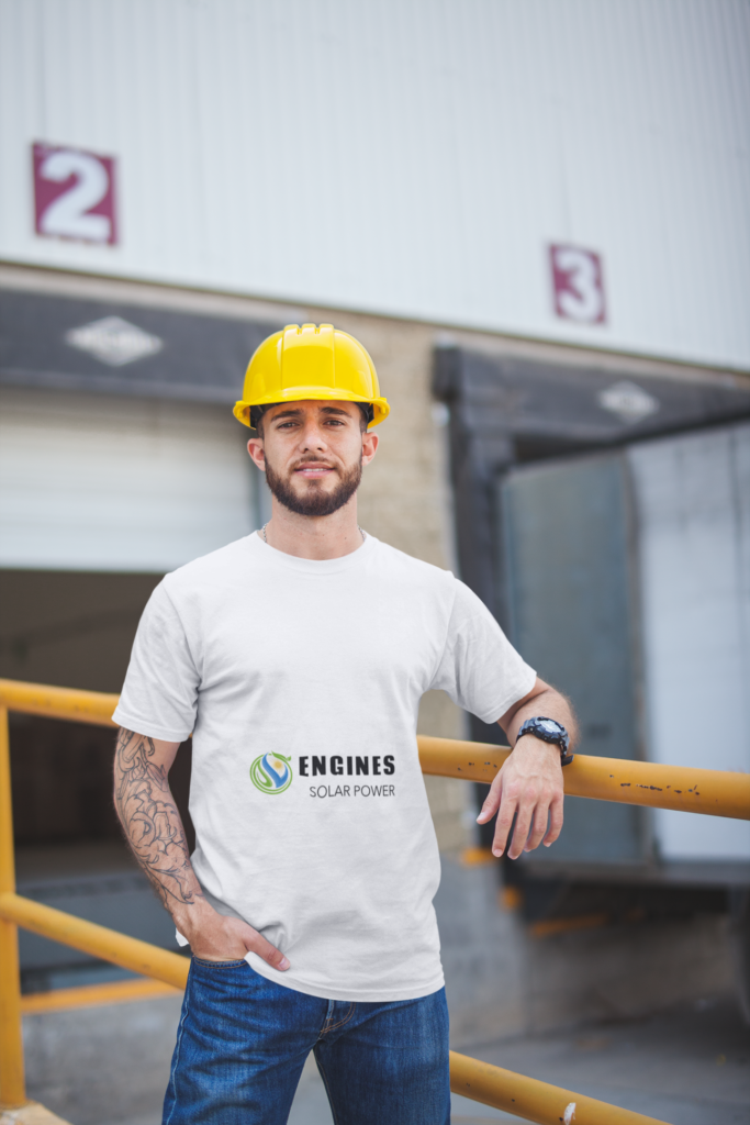 a man wearing a hard hat