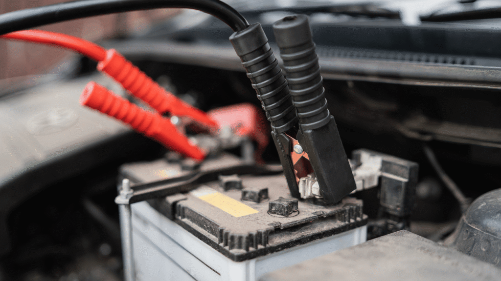 A detailed illustration of a solar battery connection, showcasing the various components and steps involved. The image should depict a solar panel mounted on a rooftop, connected to a battery bank through a charge controller. Emphasize the clean, sleek design of the solar setup, with smooth lines and minimalist aesthetics. Capture the process of wiring the solar panel to the charge controller and the charge controller to the battery bank, highlighting the technical aspects in a visually appealing manner. The overall tone should convey a sense of effortless sustainability and the ease of integrating solar power into a home environment. সোলার ব্যাটারি সংযোগের ধাপসমূহ