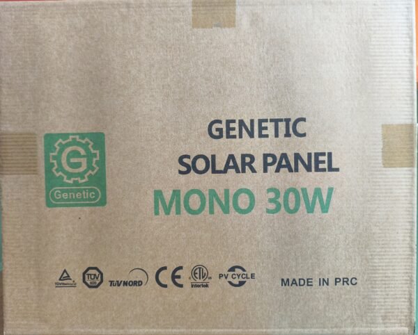 IMG_20251028_155531 Genetic Solar Panel Mono 30W (12V) II হাই-কোয়ালিটি এ-গ্রেড মনোক্রিস্টালাইন সোলার প্যানেল