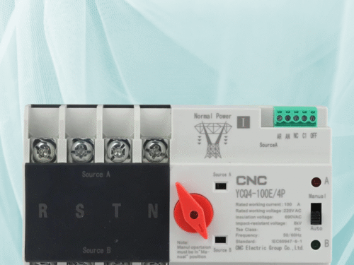 63A 3-Phase Automatic Transfer Switch (ATS) YCQ4-100E/3P – সোলার ও গ্রিড লাইন অটোমেটিক চেঞ্জওভারের জন্য 3-Phase Automatic Transfer Switch (ATS) 63A YCQ4-100E/3P