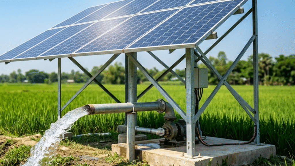 সৌর সেচ পাম্পের মাধ্যমে কৃষিতে বিপ্লব: পানির গুণমান ও পাম্পের ২০ বছরের আয়ুষ্কাল