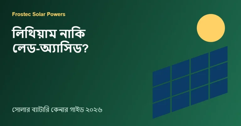লিথিয়াম নাকি লেড-অ্যাসিড?